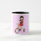 Girl Riding A Bike Mok (Midden)