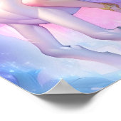 Girl Riding a Unicorn Poster (Hoek)