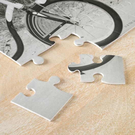 Girl Riding Bicycle Legpuzzel (Zijkant)