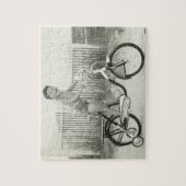 Girl Riding Bicycle Legpuzzel (Verticaal)