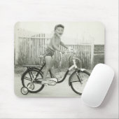 Girl Riding Bicycle Muismat (Met muis)