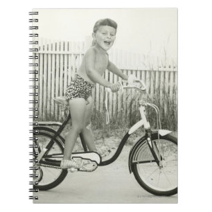 Girl Riding Bicycle Notitieboek