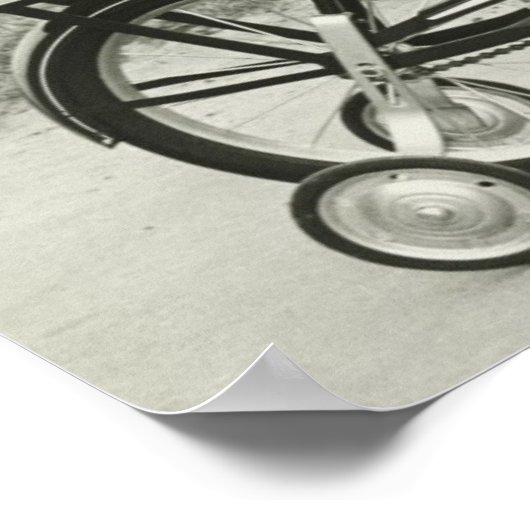 Girl Riding Bicycle Poster (Hoek)