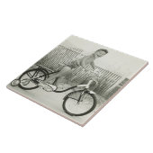 Girl Riding Bicycle Tegeltje (Zijkant)