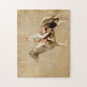 Girl Riding Horse Legpuzzel (Verticaal)