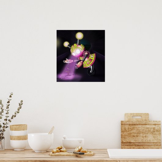 Girl Robot Poster (Keuken)