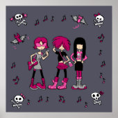 Girl rock band poster (Voorkant)