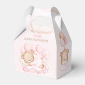 Girl roze Beer Baby shower Favor Box Bedankdoosjes (Voorkant Zijde)