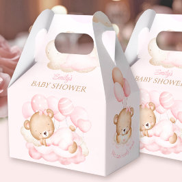 Girl roze Beer Baby shower Favor Box Bedankdoosjes