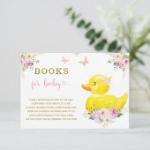 Girl Rubber Duck Books voor Baby kaarten (Staand voorkant)