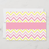 Girl Rubber Ducky Baby shower Invitation Kaart (Achterkant)