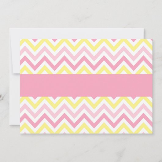 Girl Rubber Ducky Baby shower Invitation Kaart (Achterkant)