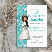 Girl’s First Communion Cute Catholic Religious Kaart
