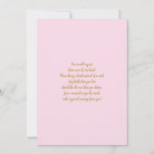 Girl Safari Baby shower Uitnodiging (Achterkant)