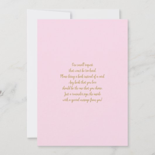 Girl Safari Baby shower Uitnodiging (Achterkant)