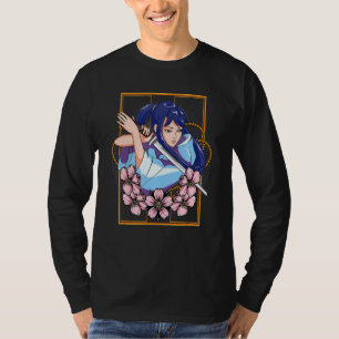 Girl Samurai Katana Warrior Japans vechtster Kendo T-shirt