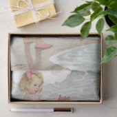  Girl Sandy Beach Nautical Ocean Tissuepapier (Geschenk)