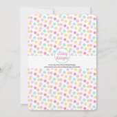 Girl Schaats Birthday Party Invitation Kaart (Achterkant)