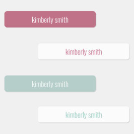 Girl School Daycare Name Labels