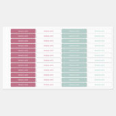 Girl School Daycare Name Labels (Vel)