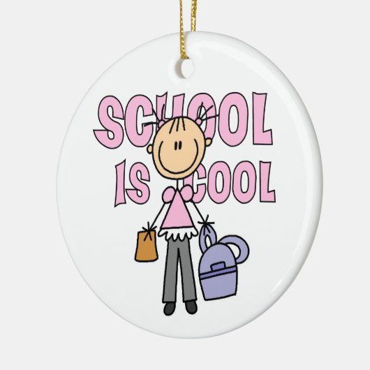 Girl School is Cool Keramisch Ornament (Links)