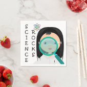 Girl Science Rocks Party Wegwerp Papieren servette Servet (Insitu)