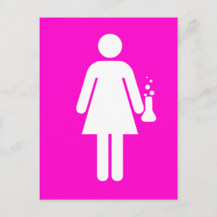 Girl Scientist Briefkaart