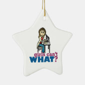 Girl Scientist Keramisch Ornament (Rechts)