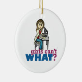 Girl Scientist Keramisch Ornament (Rechts)