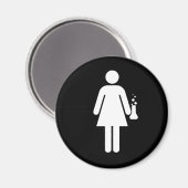 Girl Scientist Magneet (Voorkant / Achterkant)