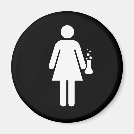 Girl Scientist Magneet (Voorkant)