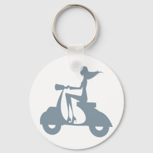 Girl Scooter periwinkle Sleutelhanger
