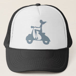 Girl Scooter periwinkle Trucker Pet