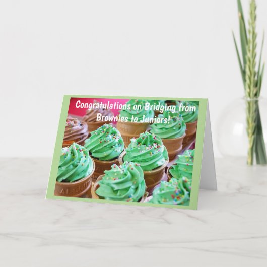 Girl Scout Bridging Kaart (Voorkant)