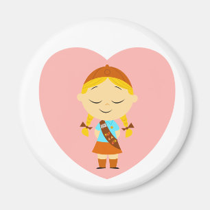 Girl Scout Brownie - Blonde Magneet