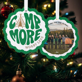 Girl Scout Camp More Worry Less  Ornament Kaart