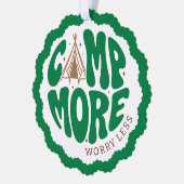 Girl Scout Camp More Worry Less  Ornament Kaart (Links)