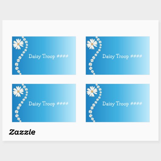 Girl Scout Daisy Rechthoekige Sticker (Vel)