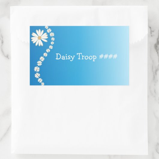 Girl Scout Daisy Rechthoekige Sticker (Tas)