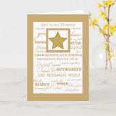 Girl Scout Gold Award Gefeliciteerd met Star Kaart (Gele Bloem)
