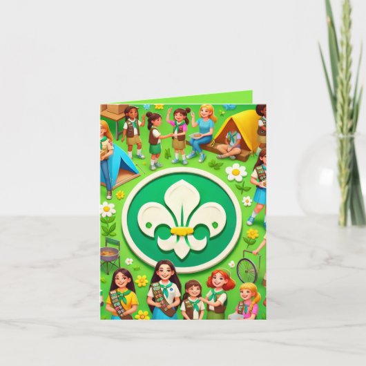 Girl Scout Honor gefeliciteerd met de prijs Kaart (Voorkant)