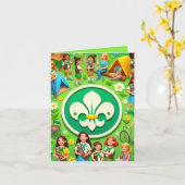 Girl Scout Honor gefeliciteerd met de prijs Kaart (Gele Bloem)