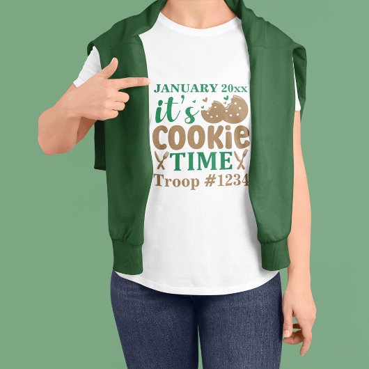 Girl Scout It's Cookie Time Custom T-shirt
