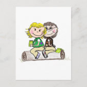 Girl Scout Junior Brownie Briefkaart (Voorkant)