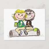 Girl Scout Junior Brownie Briefkaart (Voorkant)