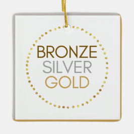 Girl Scout Triple Metal Kerstornament Keramisch Ornament