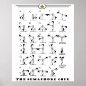 Girl Scouts Semaphore Chart Poster (Voorkant)