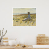 Girl Seated by the Zee, 1893 Robert Henri Poster (Keuken)