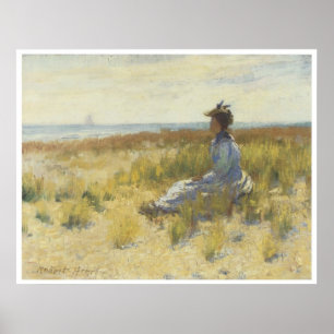 Girl Seated by the Zee, 1893 Robert Henri Poster