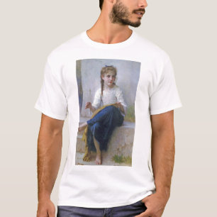 Girl Sewing, Bouguereau T-shirt